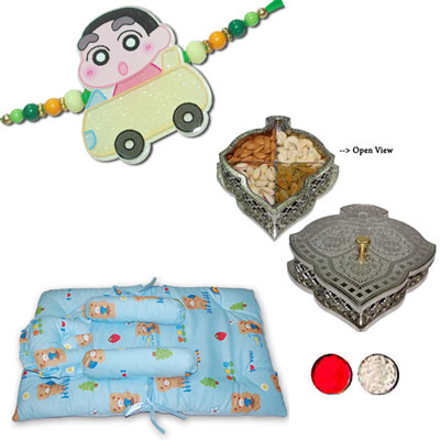 "KIDS RAKHI WITH LIGHTING -KID-7030 A-CODE 037 (2 Rakhis) - Click here to View more details about this Product